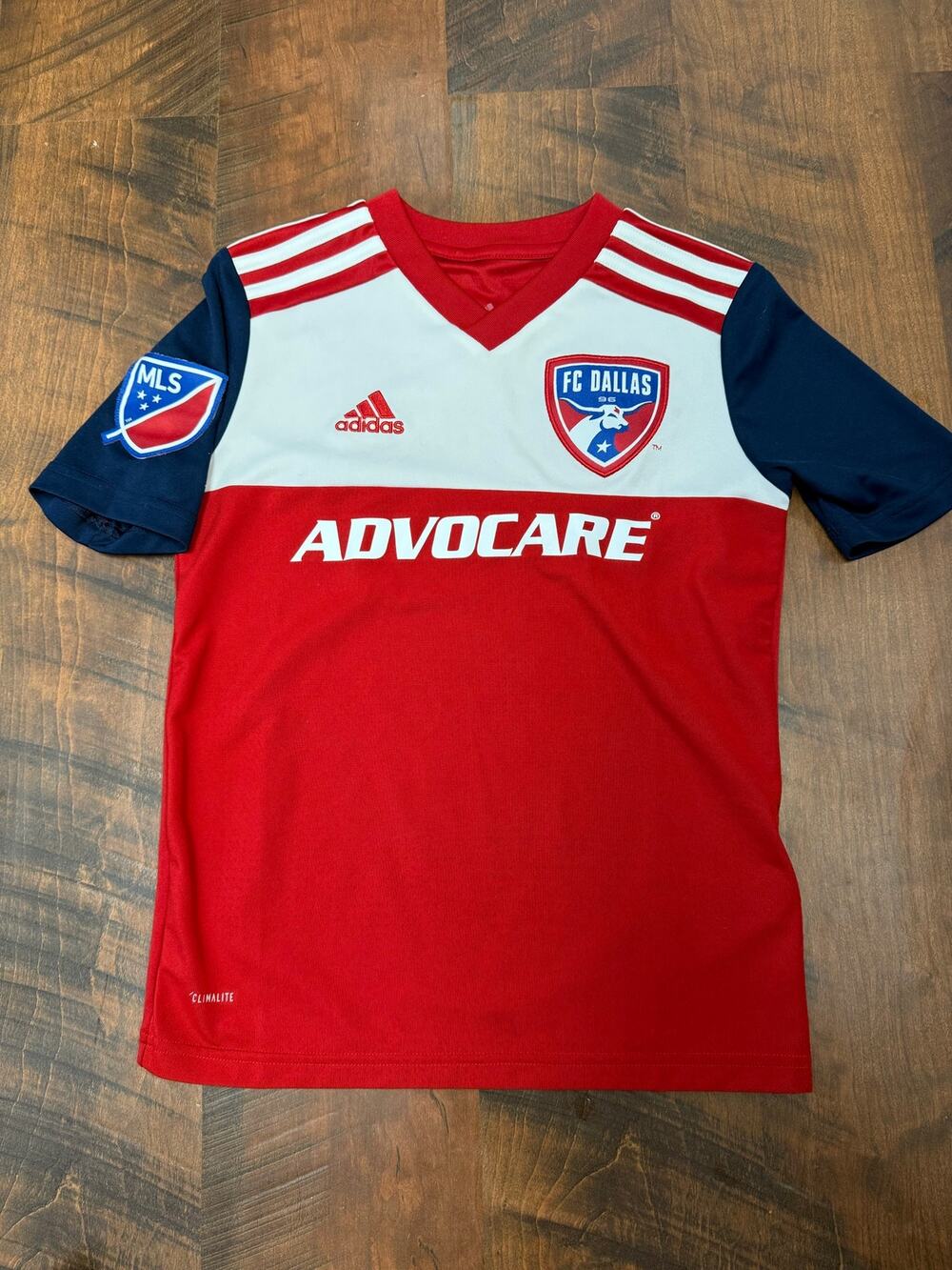 Adidas FC Dallas 2018–2019 Home Soccer Jersey Youth Small